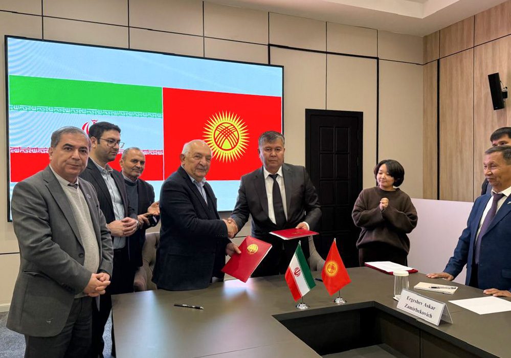 اتاقهای بازرگانی خراسان رضوی و اوش، تفاهم نامه همکاری امضا کردند